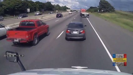 Solidarité entre routiers face à un conducteur emmerdeur