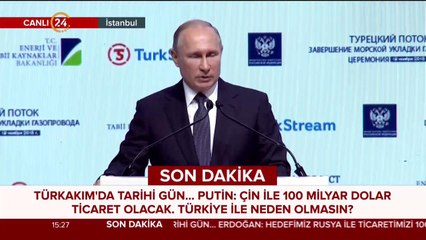 Putin: Çevre dostu bir proje
