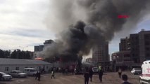 Sivas Hastane İnşaatında İşçilerin Kaldığı Prefabrikte Yangın