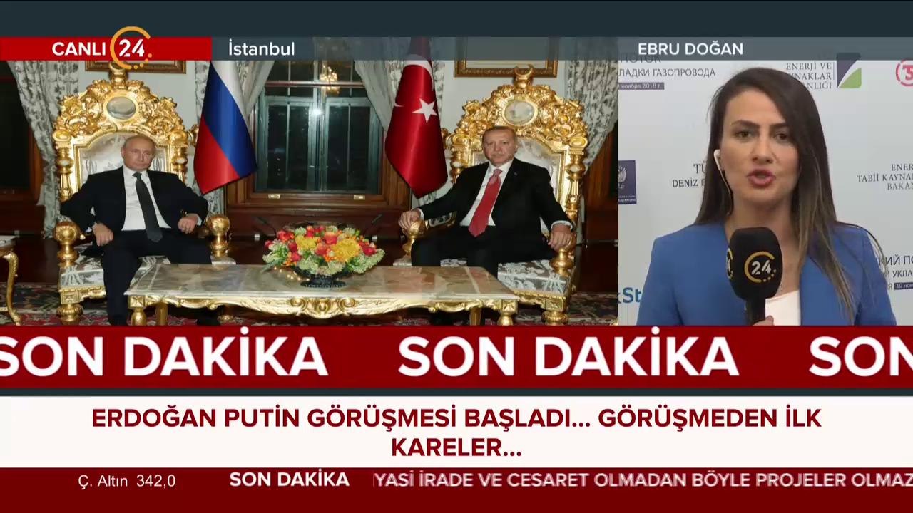 Erdoğan-Putin görüşmesi başladı