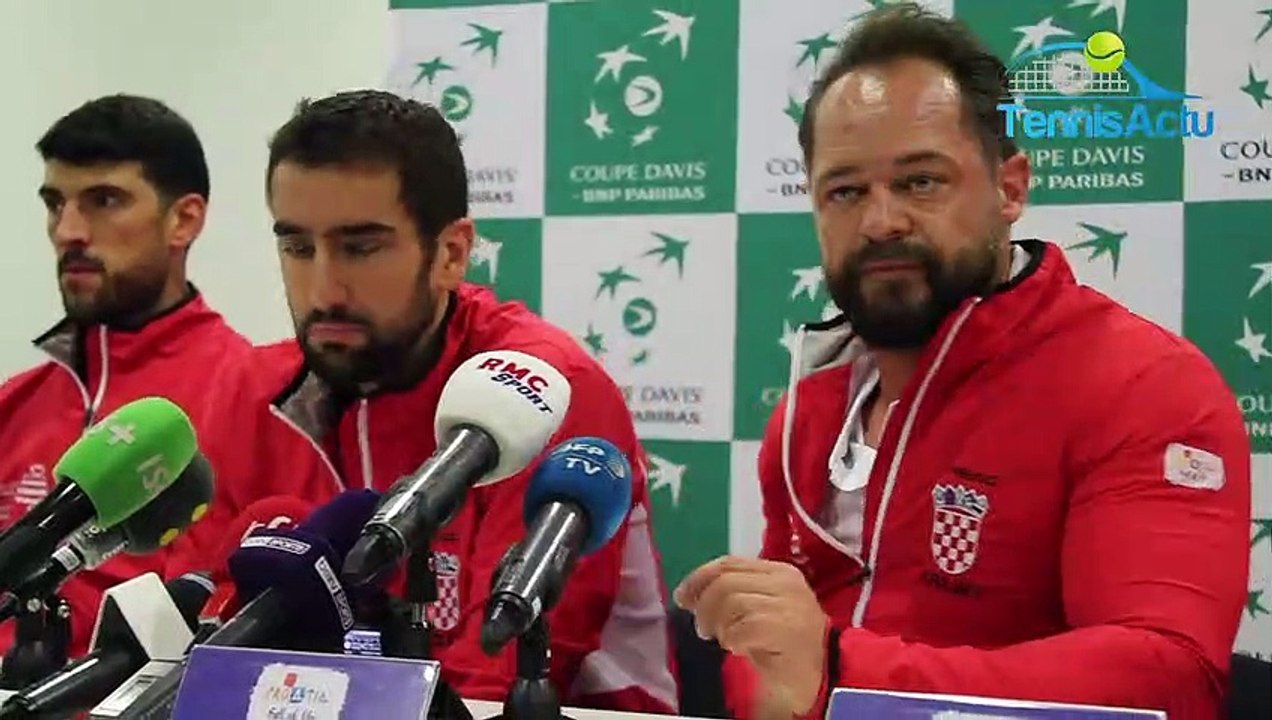 Coupe Davis 2018 - France-Croatie - Marin Cilic : "On sait que tout le stade va être contre la Croatie !"