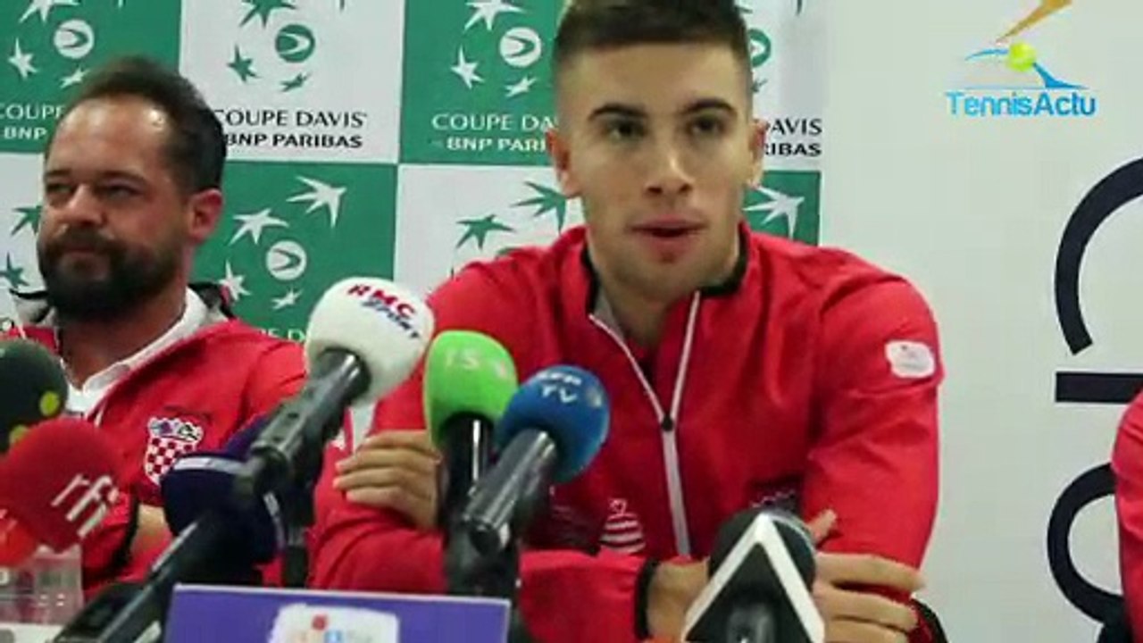Coupe Davis 2018 - France-Croatie - Borna Coric "sans pression" pour jouer sa première finale de Coupe Davis