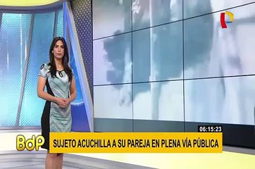 Trujillo: ciudadano extranjero acuchilla a su pareja en vía pública