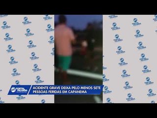 Pessoas atropeladas em acidente de carro