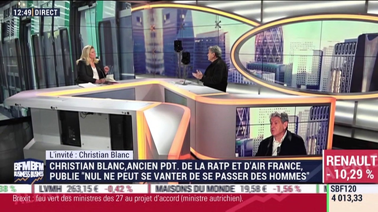 Christian Blanc publie un ouvrage intitulé "Nul ne peut se vanter de se passer des Hommes" - 19/11