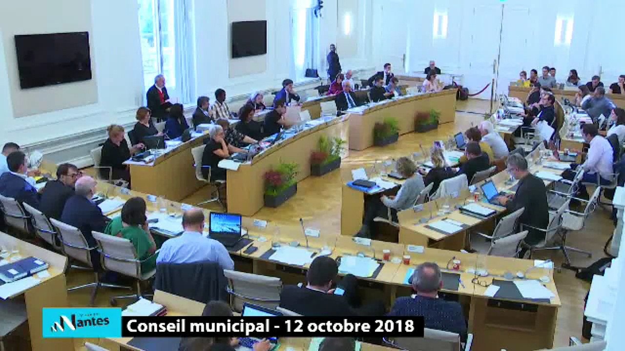 Katell FAVENNEC sur l'aide post-traumatique aux violences conjugales au Conseil Municipale Nantes le 12 octobre 2018