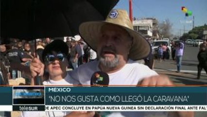México: tensión en Tijuana por marchas pro y contra migrantes