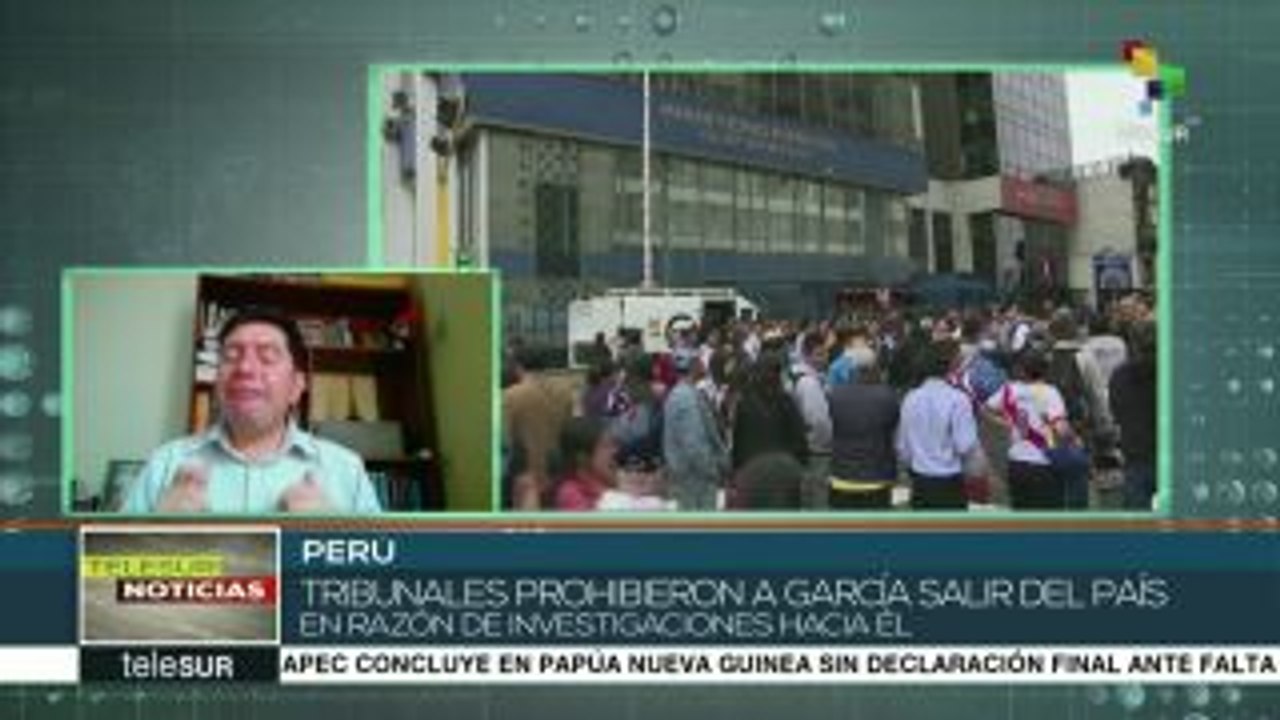 Expdte. peruano Alan García, refugiado en la embajada de Uruguay