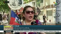 Marchan migrantes en Chile contra políticas migratorias del pdte.