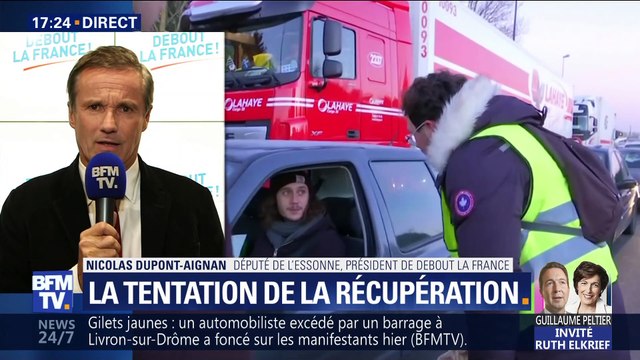 Mouvement des gilets jaunes : j'ai été le premier à lever des barrières d'autoroute en 2009 , Nicolas Dupont-Aignan
