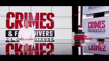 Crimes et Faits divers - NRJ12 - Sommaire du mardi 20 novembre - Jean-Marc Morandini