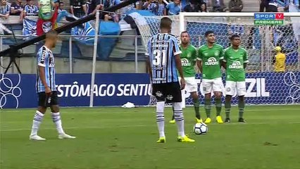 Grêmio 2x0 Chapecoense 1 tempo brasileirao 2018