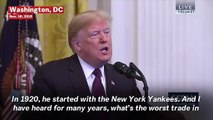 Trump Makes False Claims About Babe Ruth At Medal Of Freedom Ceremony