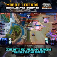 DETIK - DETIK RRQ JUARA MPL SOASON 2 - TEAM RRQ VS TEAM EVOS ESPORTS - MOBILE LEGENDS INDONESIA