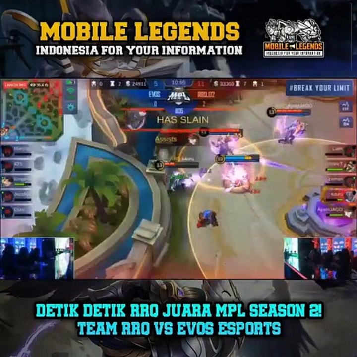 DETIK - DETIK RRQ JUARA MPL SOASON 2 - TEAM RRQ VS TEAM EVOS ESPORTS - MOBILE LEGENDS INDONESIA