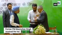 Former PM Manmohan Singh receives Indira Gandhi Peace Prize