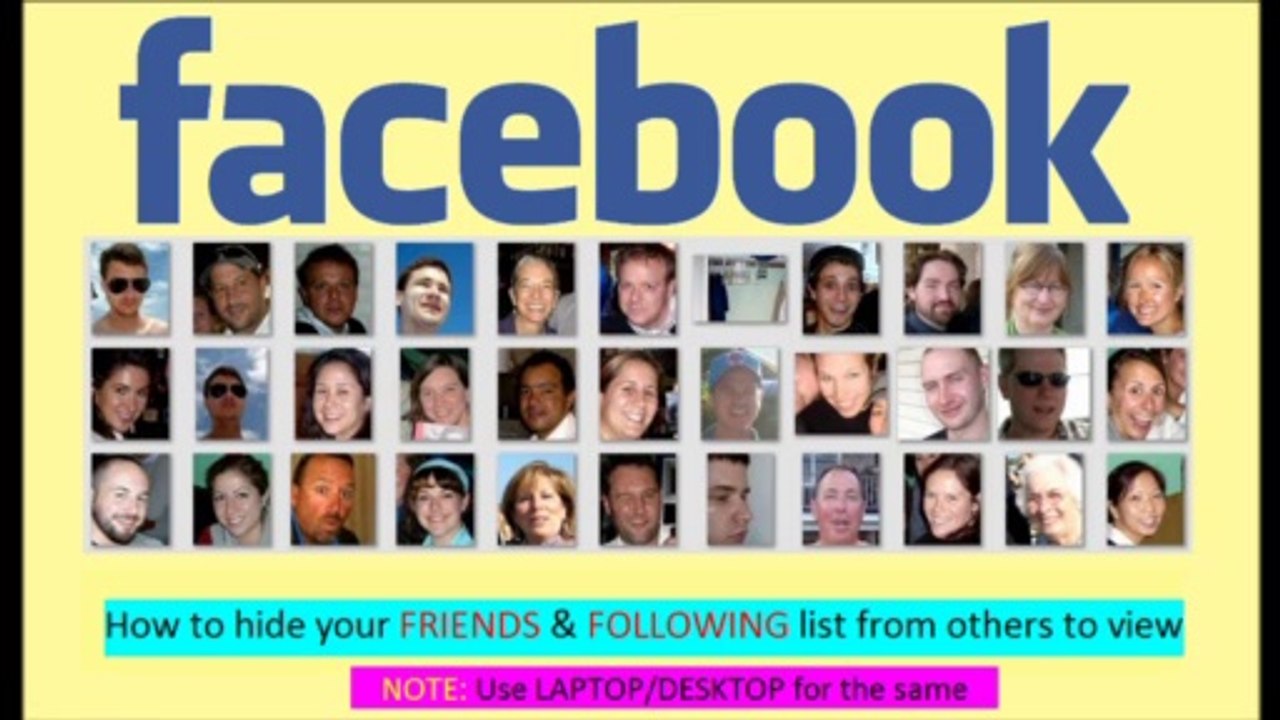Facebook | How to hide your FRIENDS list from others  | Facebook User  | Tips & Tricks