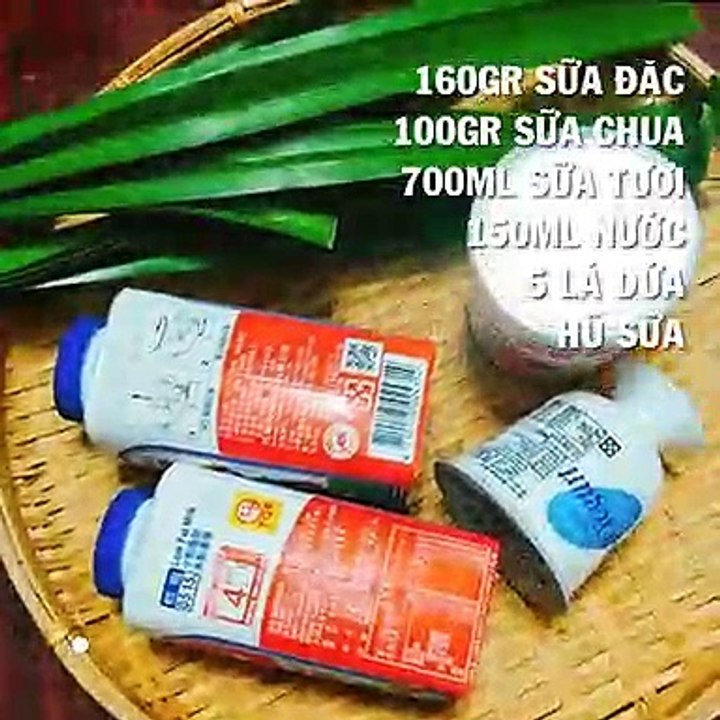 Cách làm SỮA CHUA LÁ DỨA thơm ngon lạ miệng