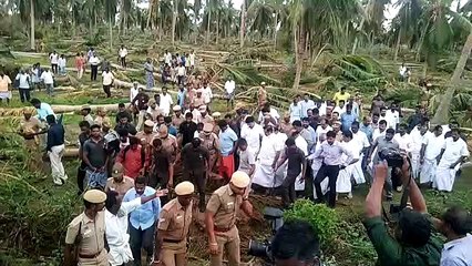 முதல்வர் பழனிச்சாமி பட்டுக்கோட்டையில் ஆய்வு-வீடியோ