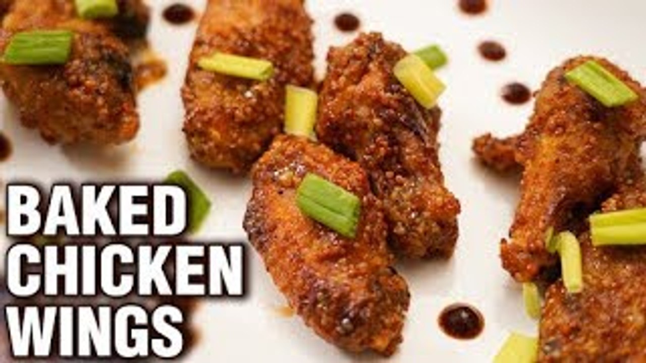 Baked Chicken Wings - Oven Baked Chicken Wings Recipe - Healthy Chicken Recipe - Tarika