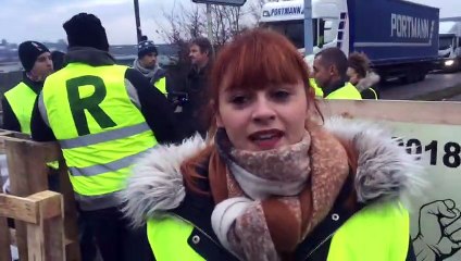 Besançon :  l'entrepôt Metro bloqué par des Gilets jaunes