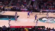 John Collins with the nice crossover and dump off to Alex Len for the layup plus the foul.