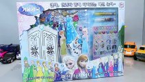 겨울왕국 패션 디자이너 스티커 인형 놀이 뽀로로 폴리 타요 장난감 Disney Frozen Princess Elsa Dress up Doll Sticker Toy