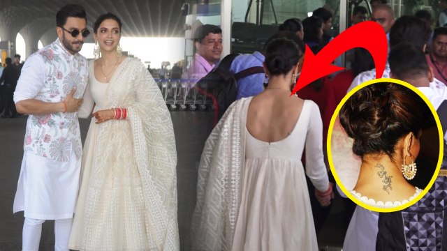 Deepika - Ranveer Reception: Deepika Padukone REMOVES Ranbir Kapoor's Tattoo; Watch Video |FilmiBeat