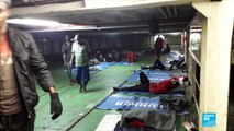 Migrants refuse to disembark ship docked in Libya