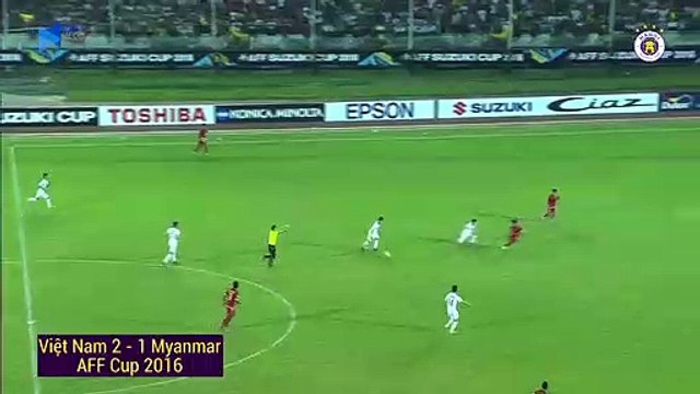 Bàn thắng đáng nhớ của Văn Quyết được ghi vào lưới Myanmar tại AFF Cup 2014 | HANOI FC