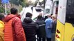 Beşiktaş'ta Kontrolden Çıkan Otobüs, Duvara Çarptı, Yaralılar Var