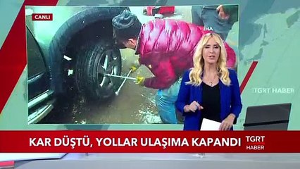 Kar Düştü, Yollar Ulaşıma Kapandı