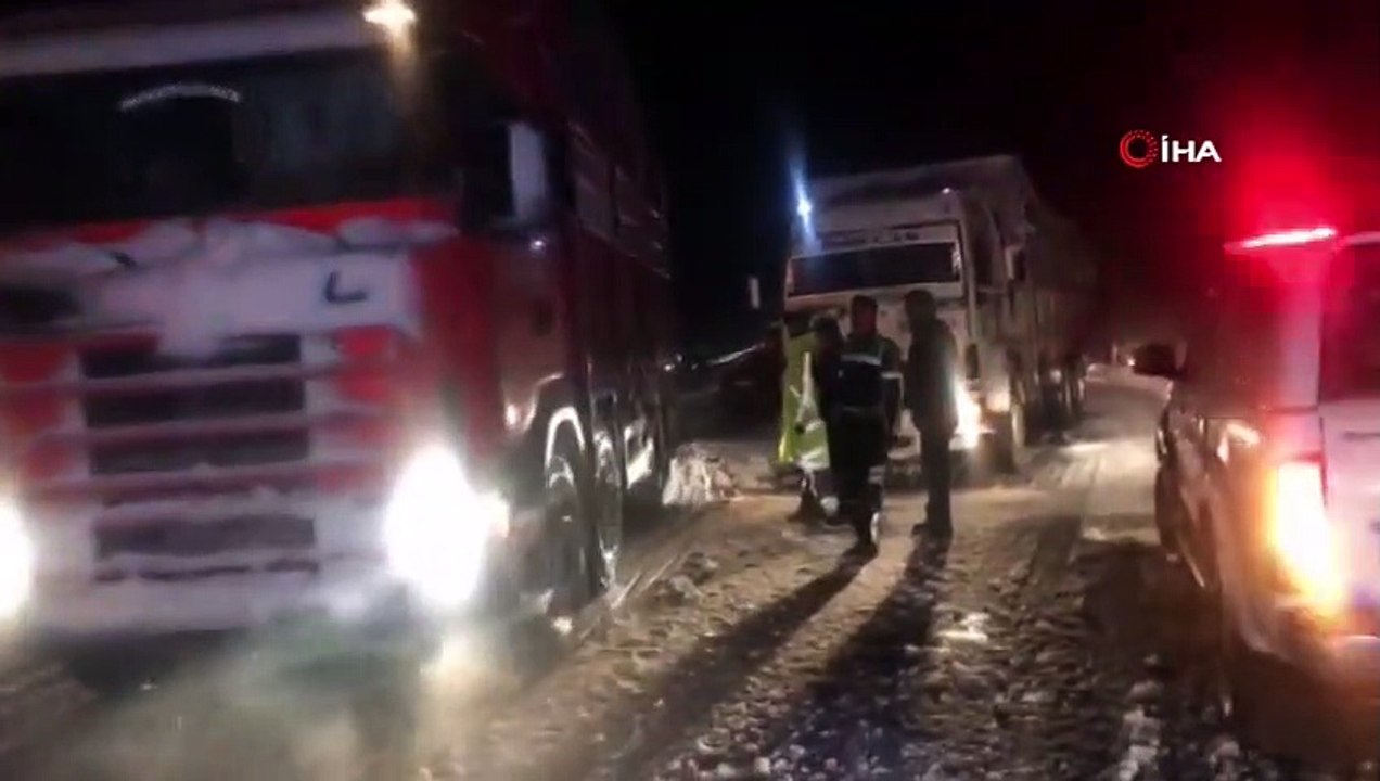 Antalya-Konya Karayolunda Kar Engeli