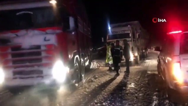 Antalya-Konya Karayolunda Kar Engeli