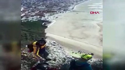Paraşütü açılmayan turist, 90 metreden yere çakıldı