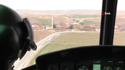 Helikopter Destekli Trafik Denetimi Yapıldı
