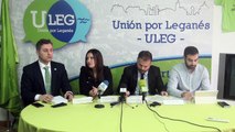 Rueda de prensa de Unión por Leganés del 20 de noviembre de 2018