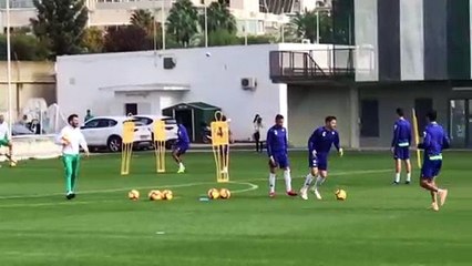 Entrenamiento del Betis con Pau López y sin el resto de los internacionales (20-11-2018)