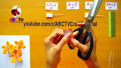 ABC TV   How To Make Buffalo Orange Mokara Orchid Paper Flowers From Crepe Paper - Craft Tutorial