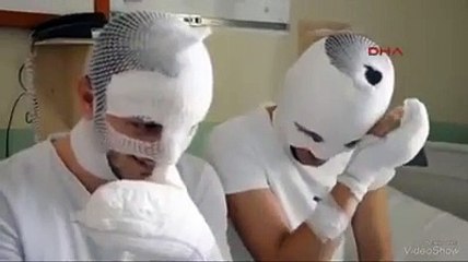 Araba parfümü ile kendini yakan salaklar