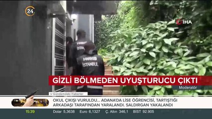 Gizli bölmeden uyuşturucu çıktı