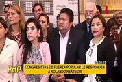 Congreso: reacciones por recientes declaraciones de Rolando Reátegui