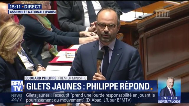 Édouard Philippe sur les gilets jaunes: Nous allons faire ce sur quoi nous nous sommes engagés