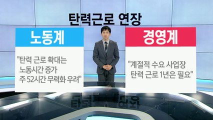 '뜨거운 감자' 된 탄력근로제 / YTN
