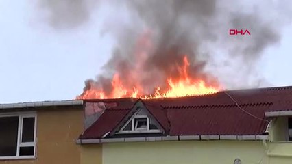 Şişli'de 9 Katlı Apartmanda Yangın