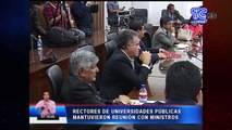 Rectores de universidades públicas mantuvieron reunión con ministros