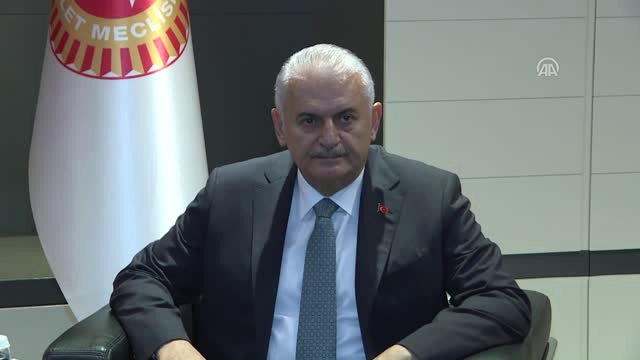 TBMM Başkanı Yıldırım, Kırgızistan Meclis Başkanı Cumabekov ile Görüştü