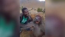 Hunter Taunts Injured Baboon In South Africa