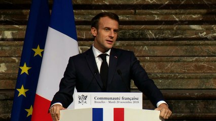 Download Video: Discours du Président de la République, Emmanuel Macron, à la communauté française de Belgique