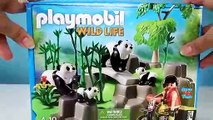 장난감 동물을 가진 대나무 숲 Playset에있는 Playmobil 팬더 아이를위한 재미있는 장난감 - 동물성을 배우십시오 | Fortnite | Fortnite